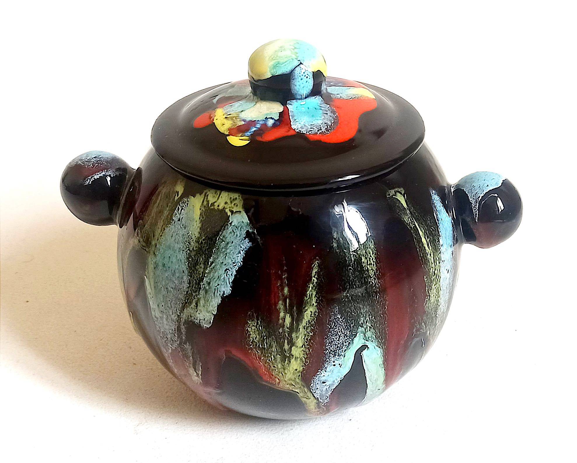 Vallauris ceramic candy box 1960s