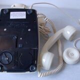 Old phone SO.CO.TEL 63 from 1982 ivory model with dial