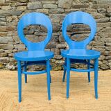 Paire de chaises Baumann modèle mouette