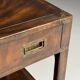 Campaign style mahogany coffee table
