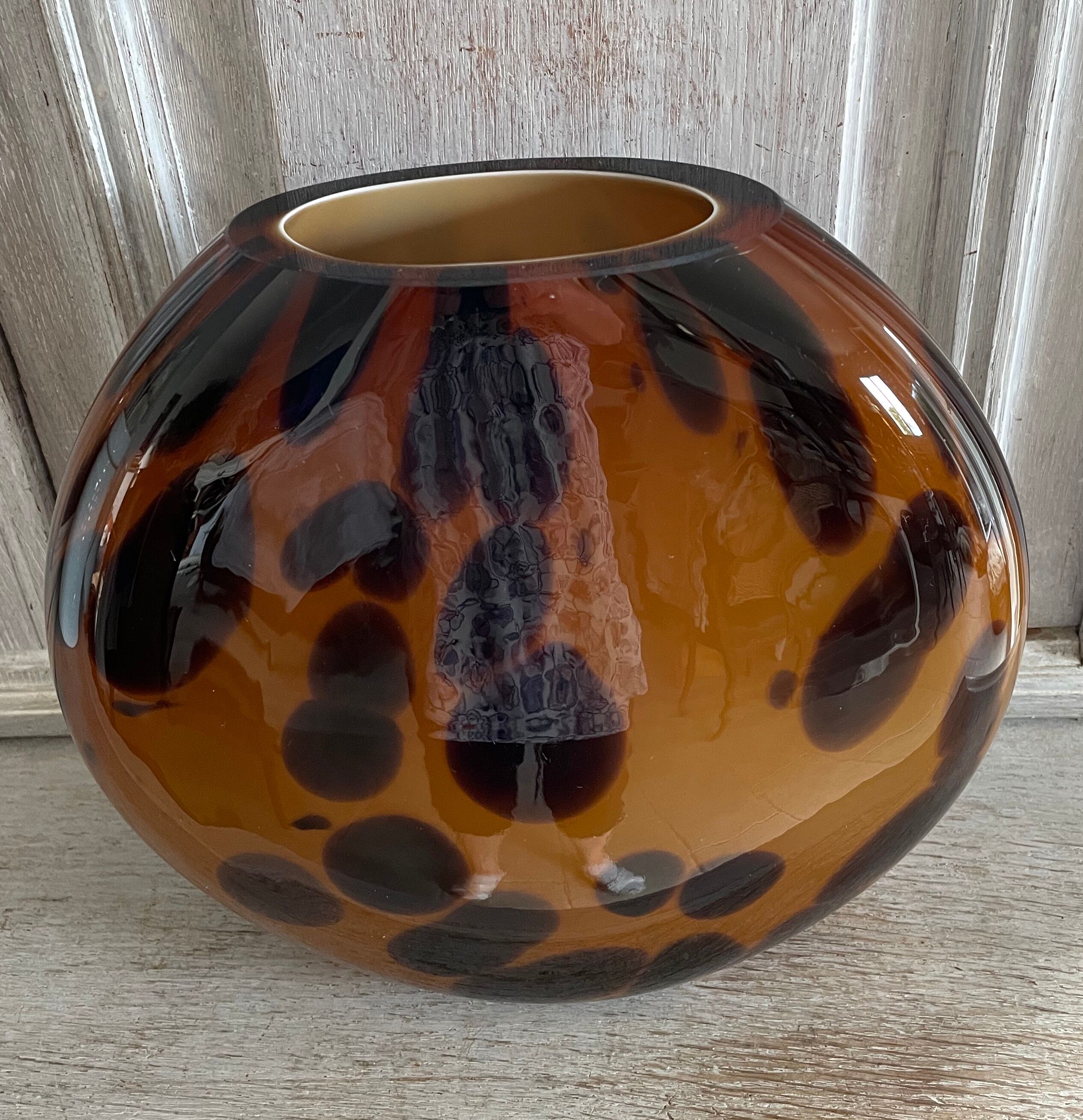 Vase tortoiseshell 80s