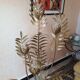 Hans Kogl gold metal lamppost 1960 1970 vintage