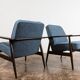 Pair of Mid-Century Blue Armchairs GFM 300-192, 1960's