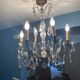 Grapevine chandelier NINETEENTH bronze and crystal