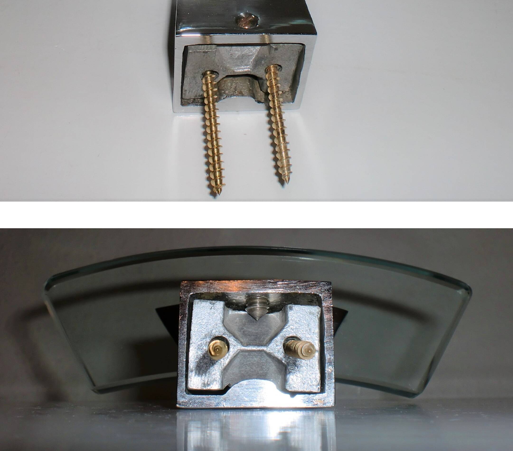 2 rare coat hooks for Fontana Arte Italy