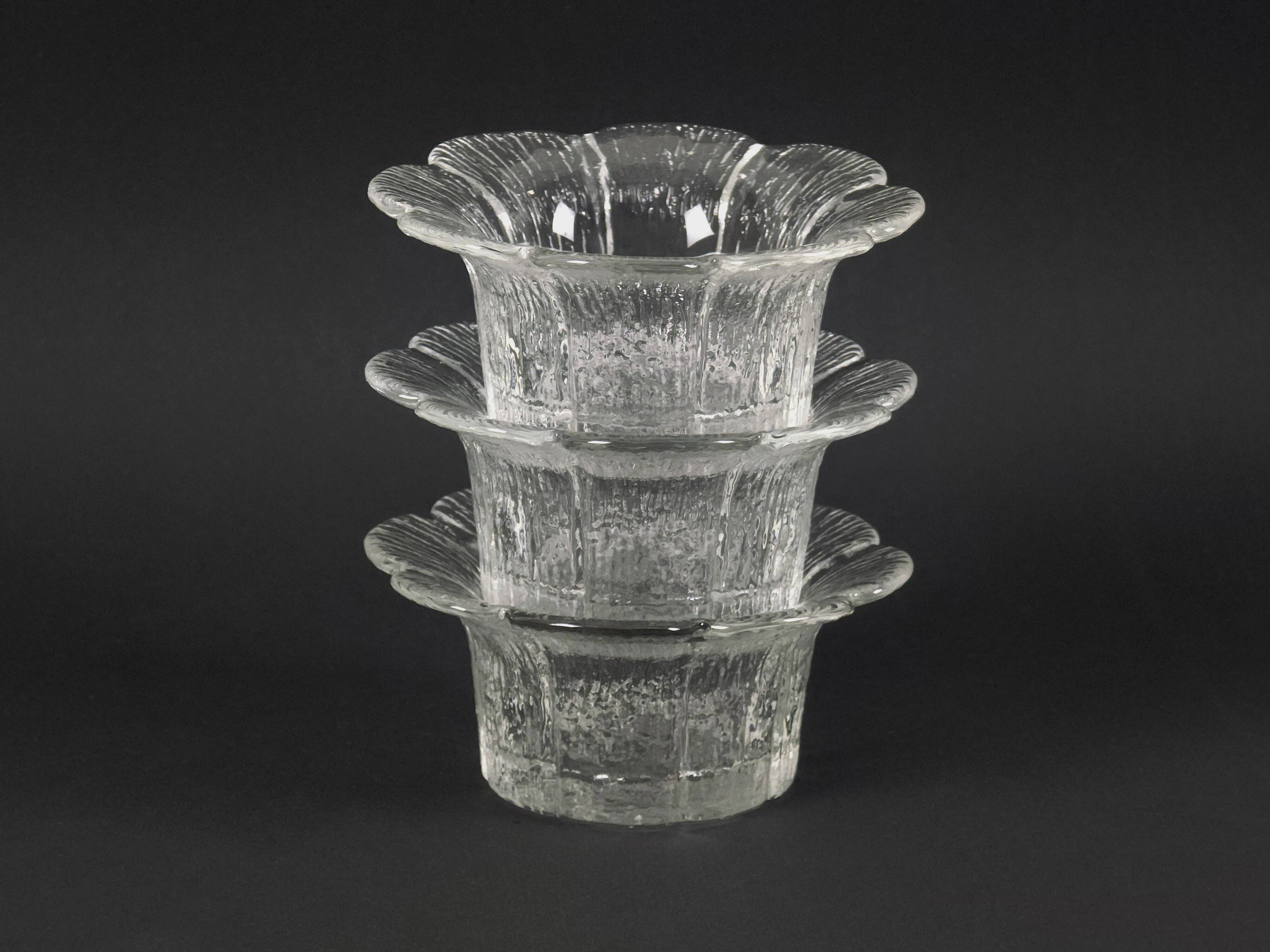 Vintage Mäntsälän Candle Holders Set By Pertti Kallioinen.