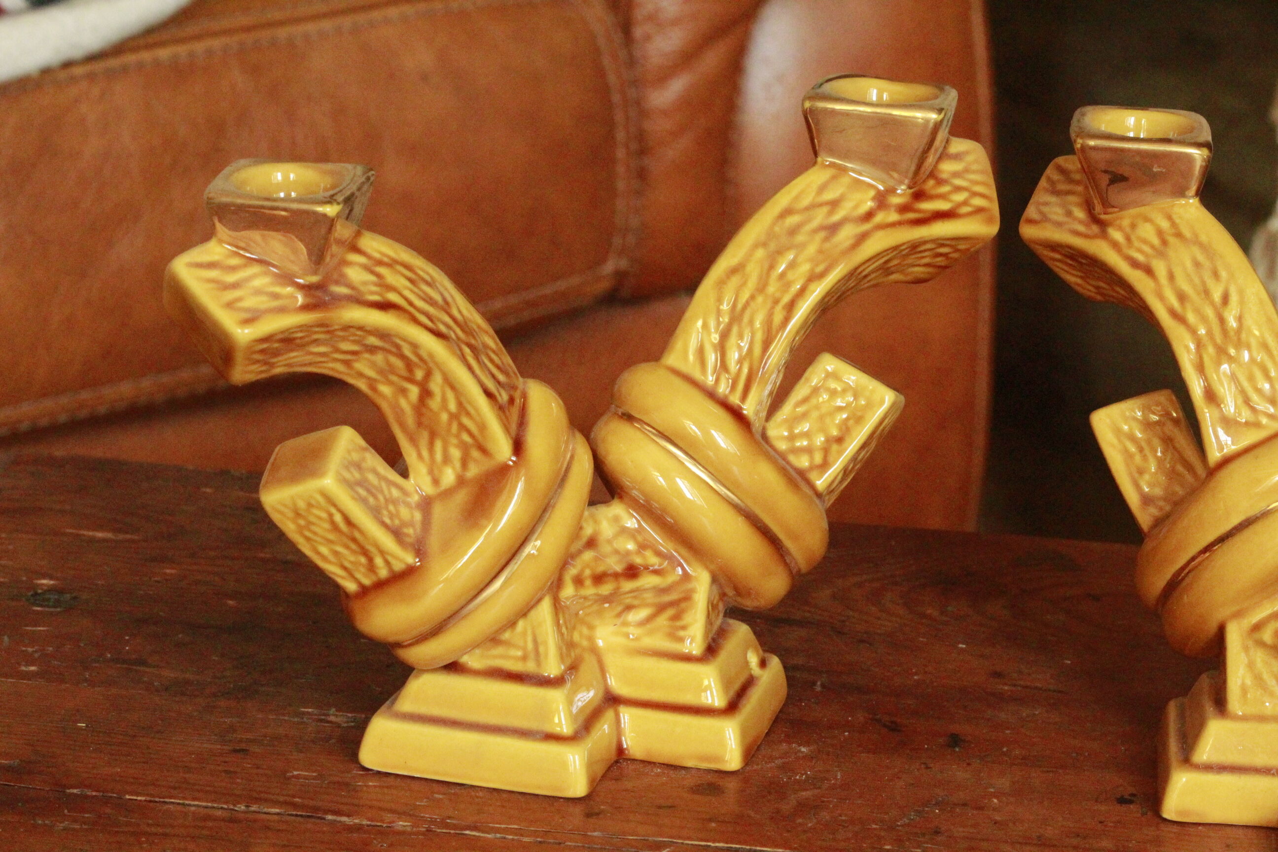 Pair of candle holders