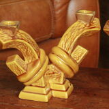 Pair of candle holders