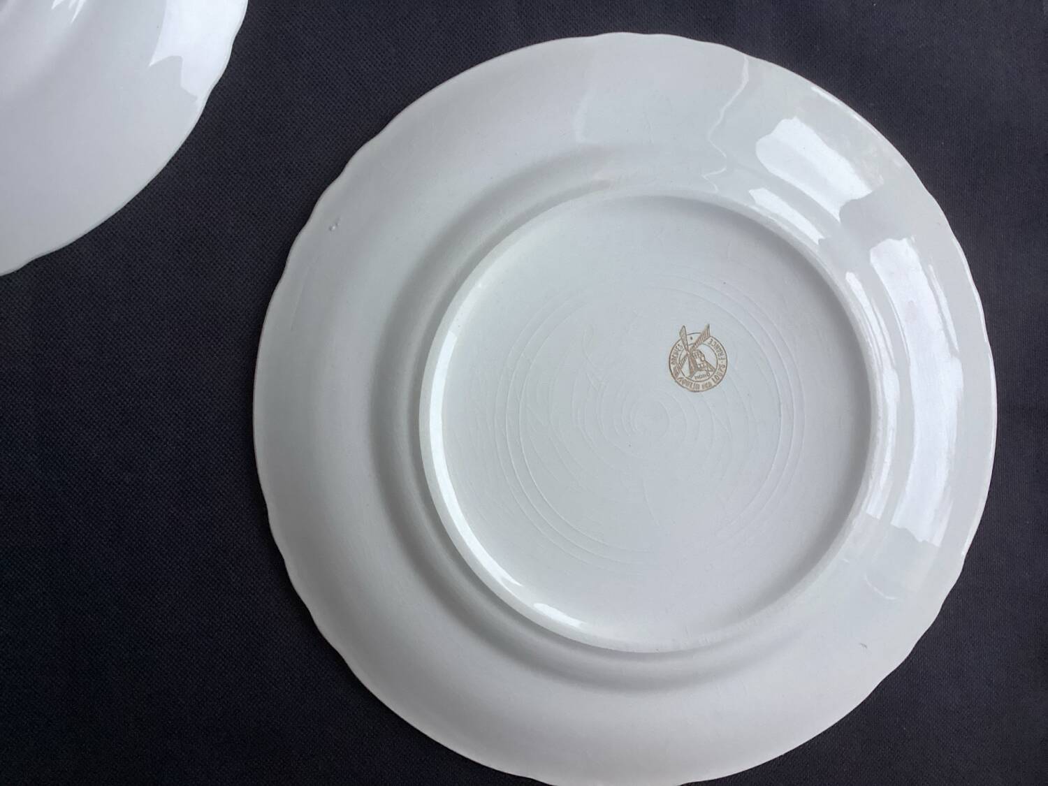 Set of 5 Moulin des Loups flat plates