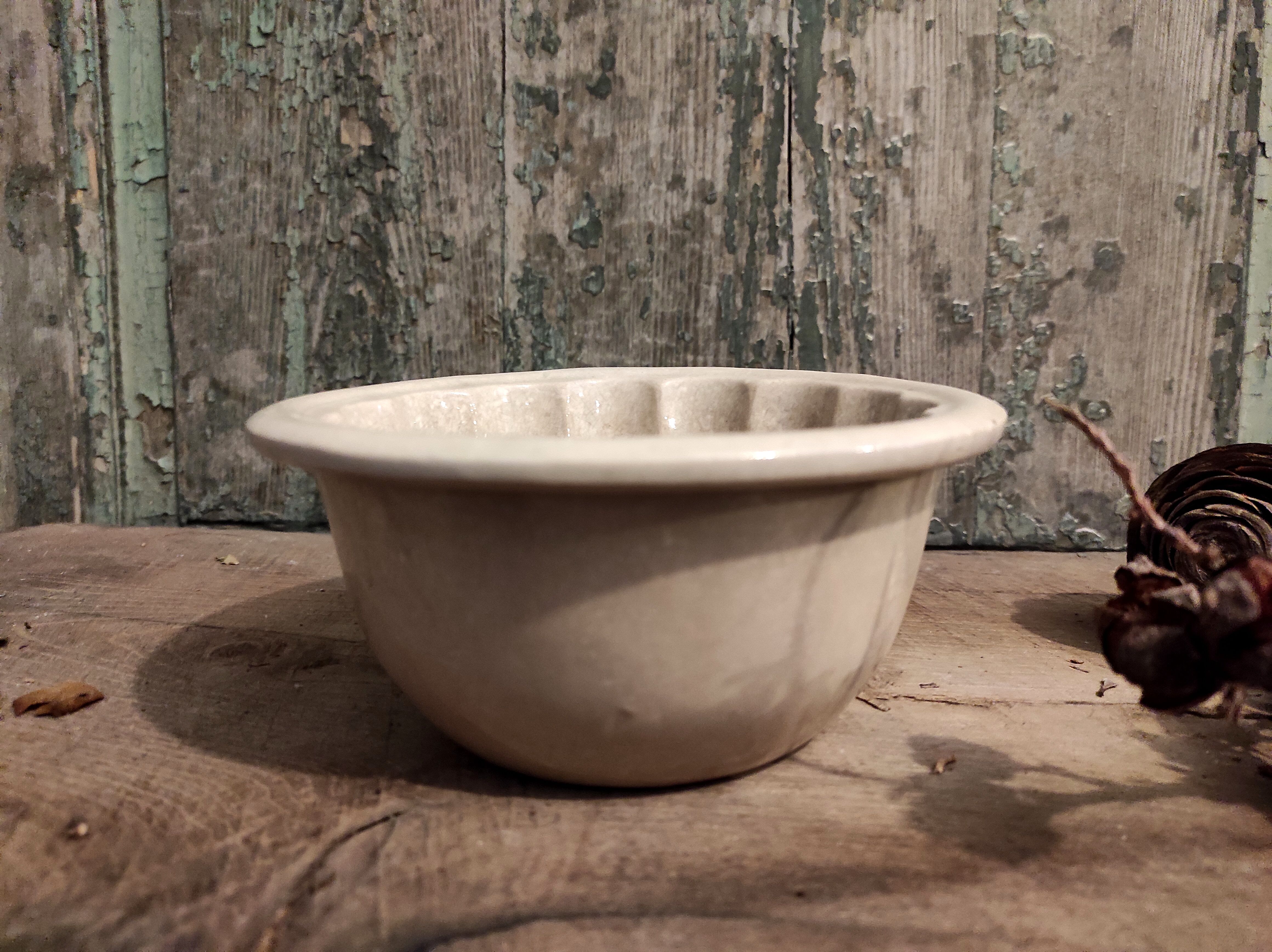 Ironstone vintage english jelly mold