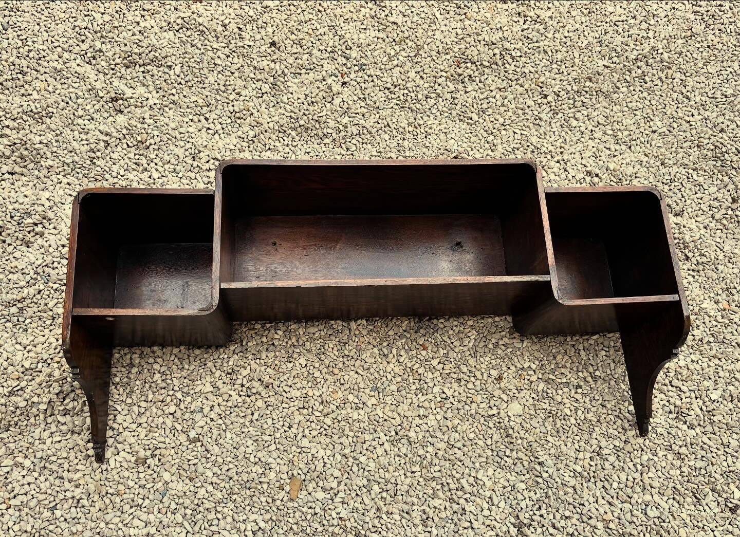 1940s wooden wall shelf