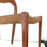 Pair of chairs model 75, by designer Niels Otto Moller (50s)