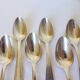 6 Apollo teaspoons in punched silver metal 2106241