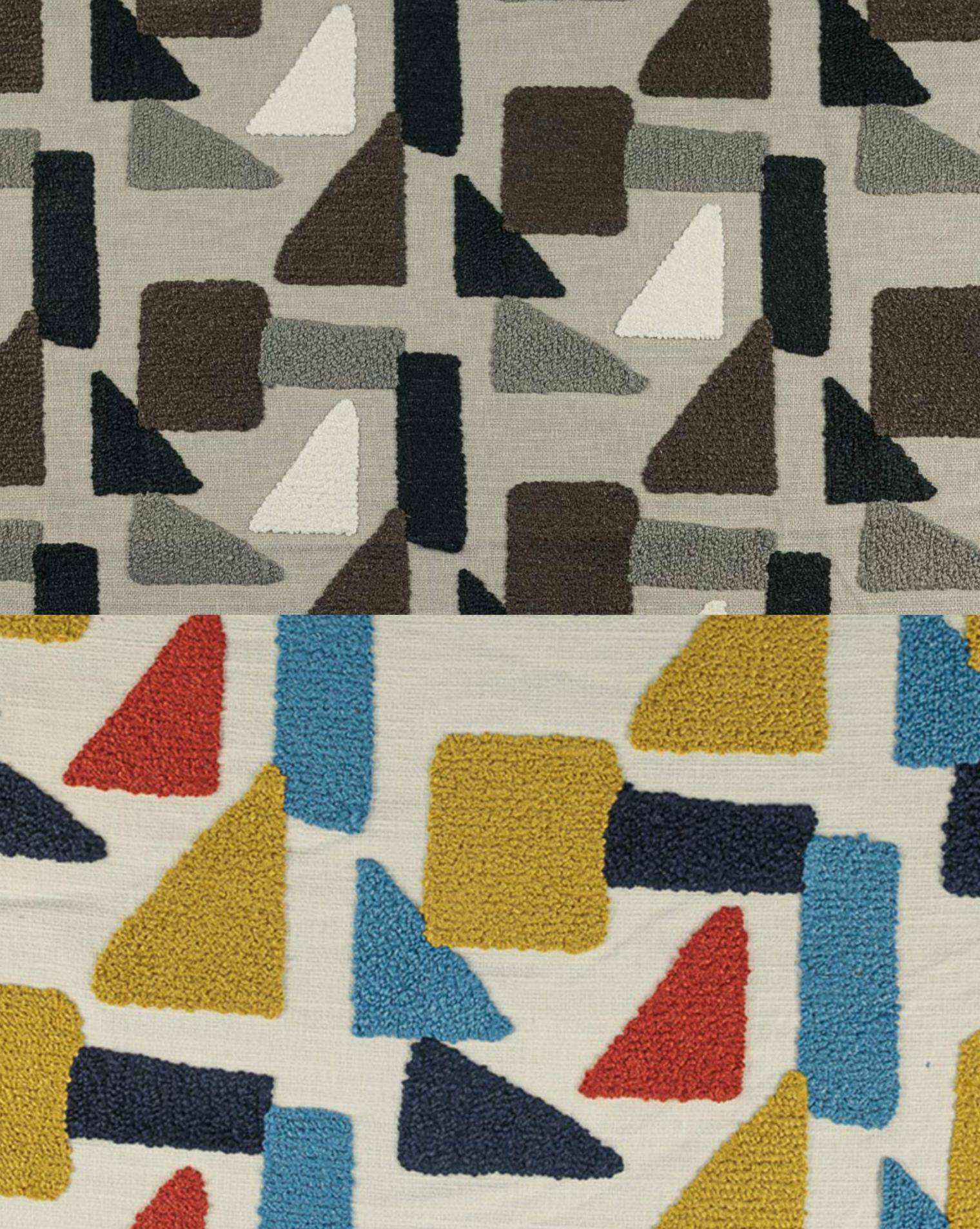 Paire de tabourets vintage blanc et aqua milieu du siècle, Edmund Homa, 1960s