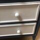 Painted wood chest of drawers