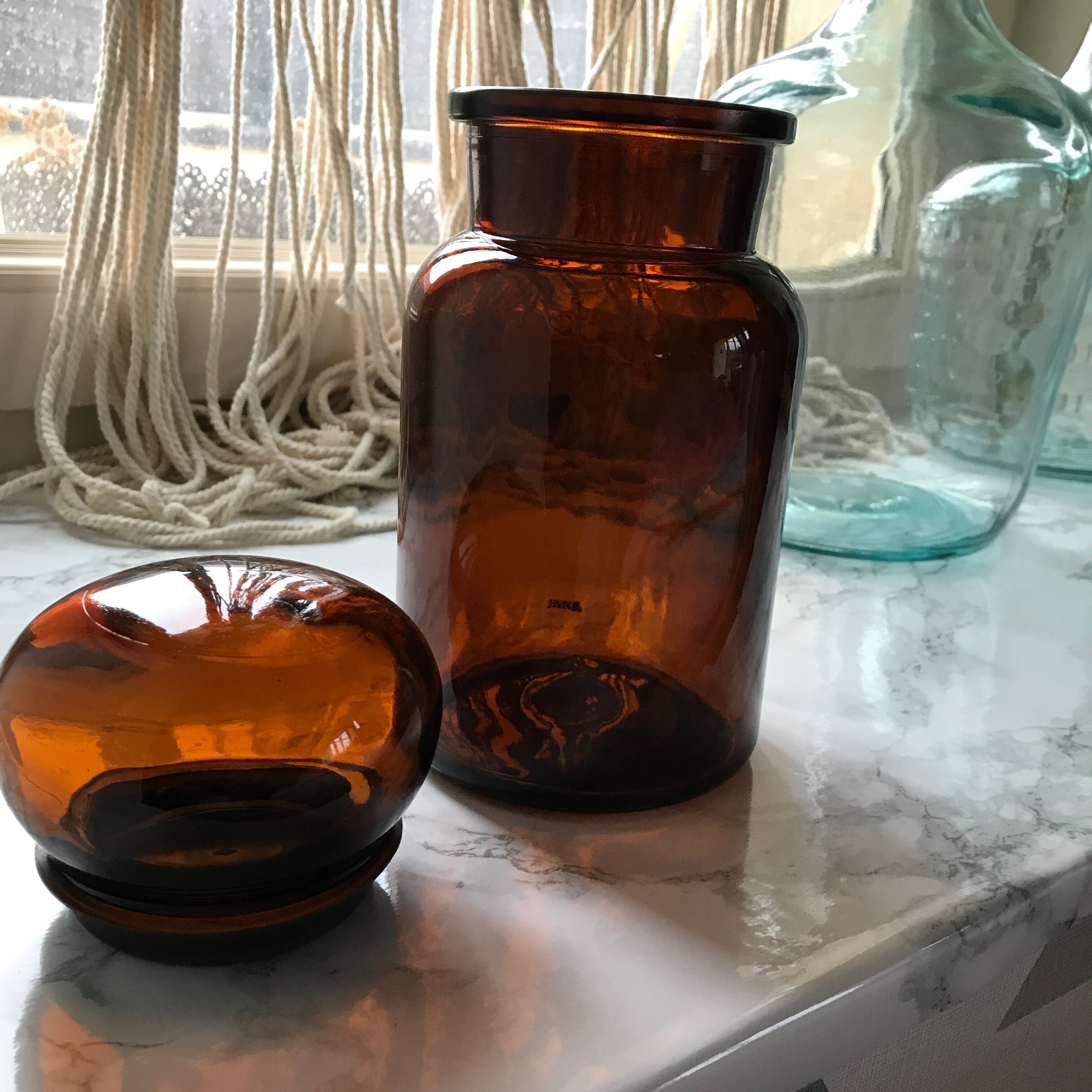 Apothecary jar-bottle
