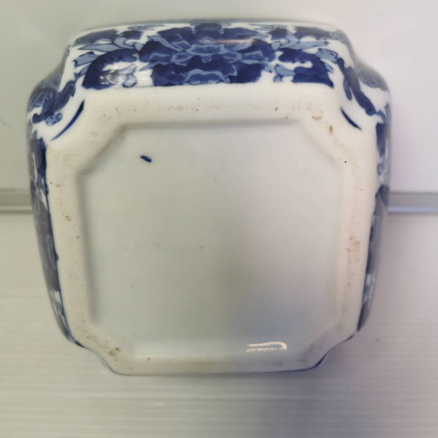 Bowl seymour man fine china porcelain blue floral decor