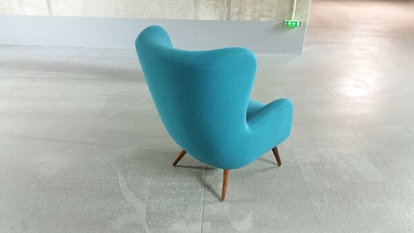 Fauteuil XXL wingback organique des années 50/60