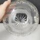 Cut crystal ball vase