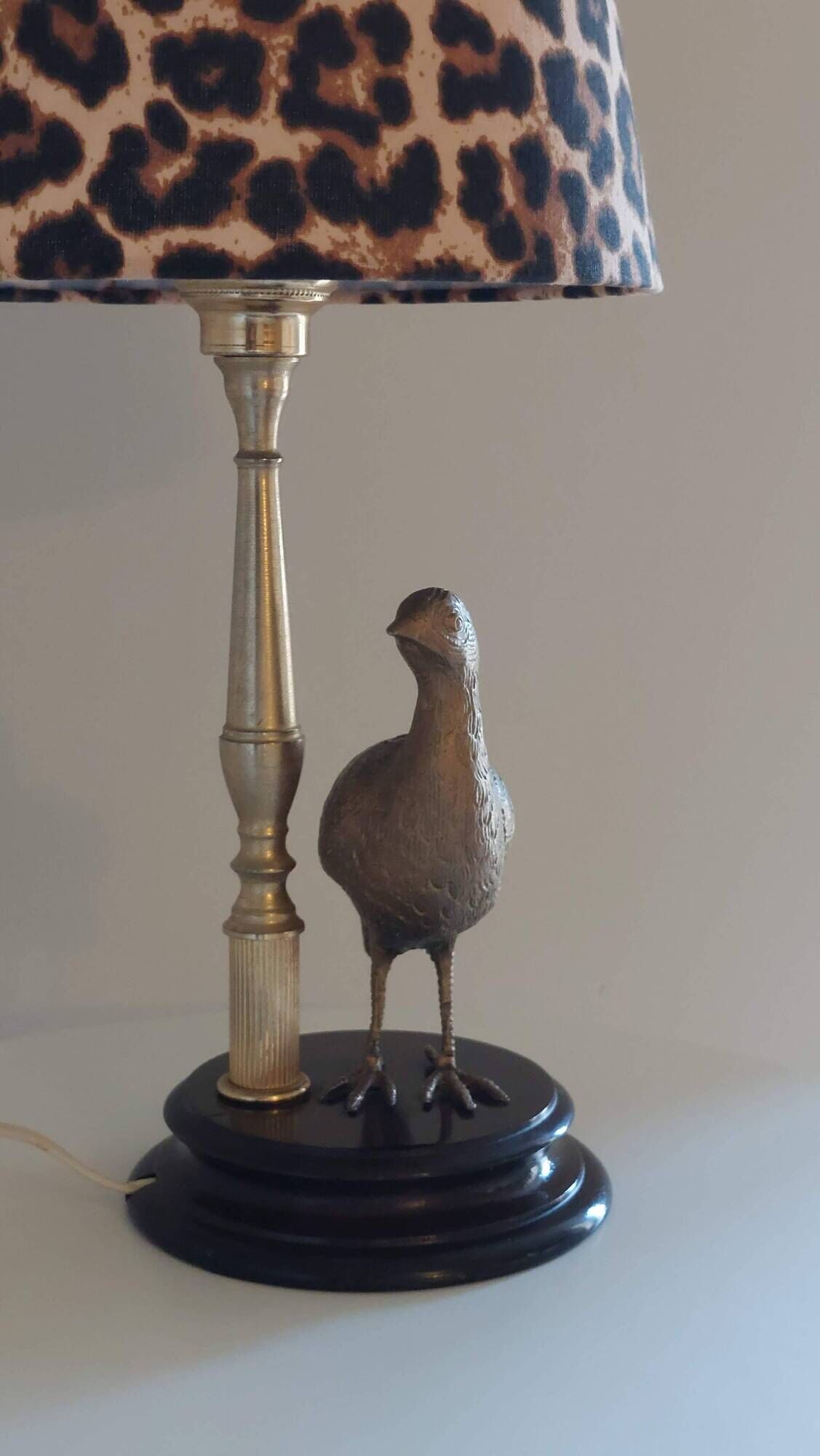 Lampe vintage en laiton, style Maison Charles, années 50–70