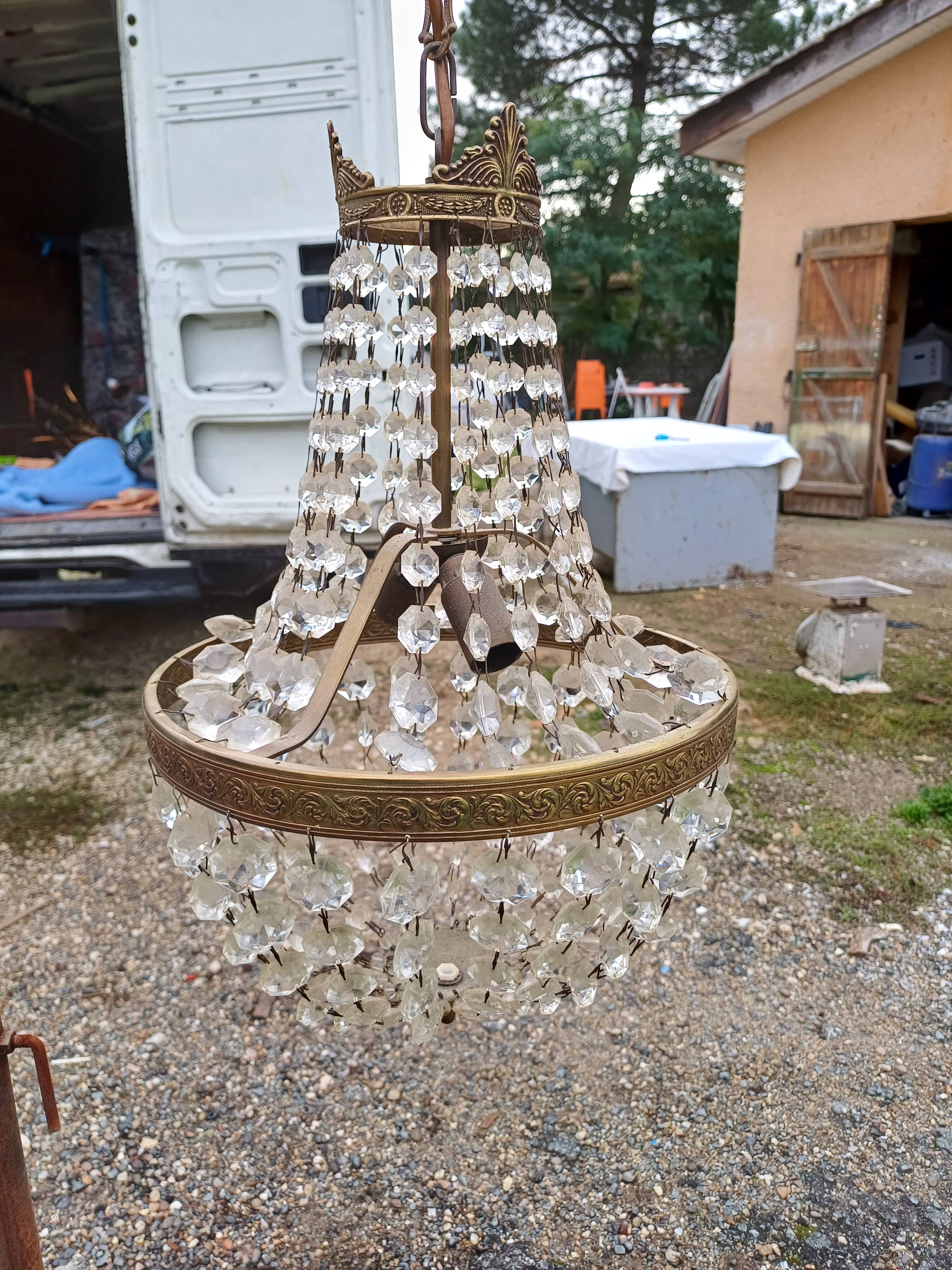 Hot Air Balloon Chandelier with Tassels