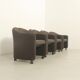 Set of four PS142 armchairs by Eugenio Gerli for Tecno, Italy, 1966.
