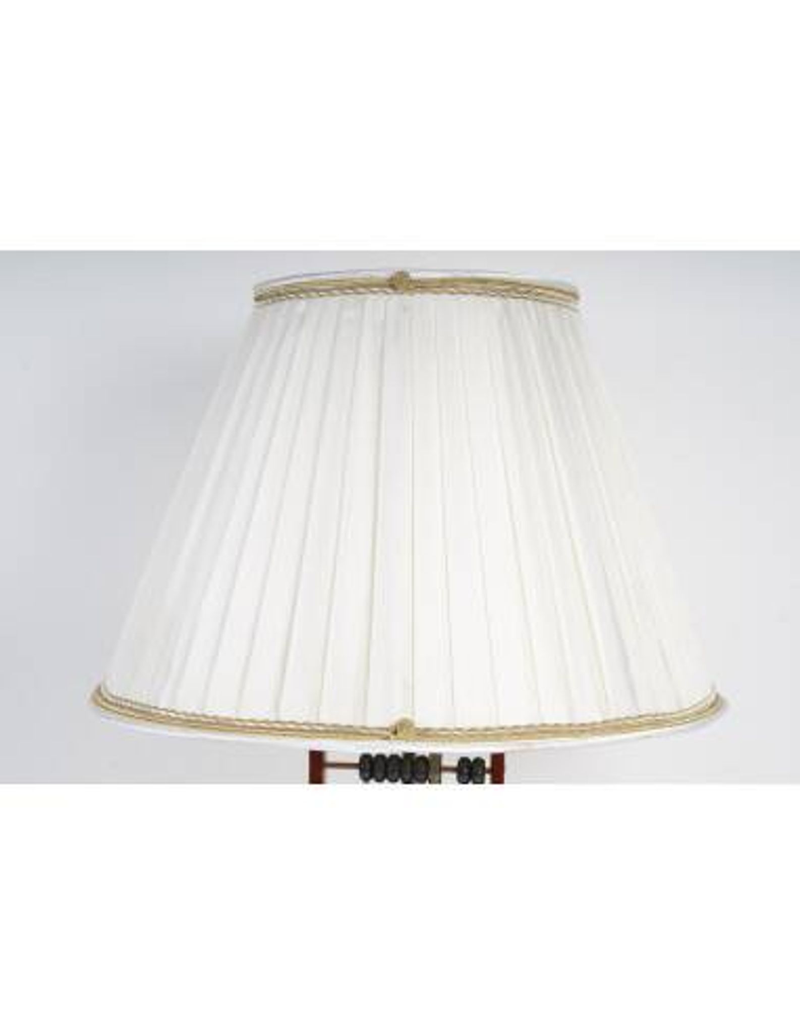 Table lamp, abacus in lacquered wood and metal, 1960