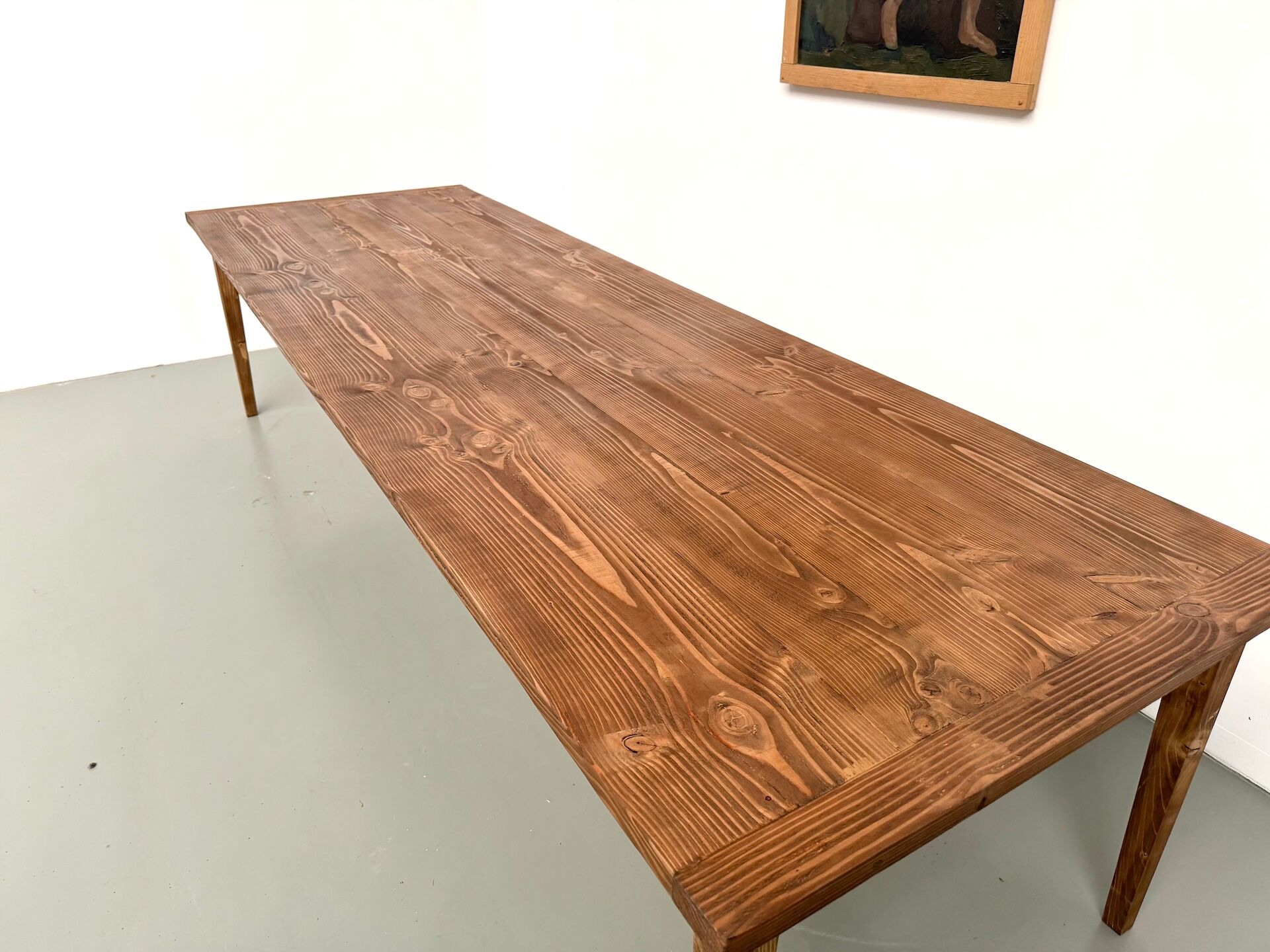 XXL table in solid pine, circa 1970