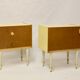 Pair of bedside tables from the middle of the century, 1950s