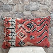 Housse de coussin Kilim berbère vintage : Coussin en laine marocaine