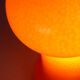 Lampe de table mid-century en verre opalin orange par Stefan Tabery, Opp Jihlava, années 1960.