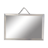 Metal mirror to hang, 50s/60s - 24x38cm