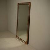 Large Revival Mirror in Gilded Resin by Deknudt Belgium 1980s