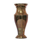 Brass vase with cabin inside