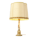 Fifties Vintage Table Lamp Onyx Marble Brass Acanthus