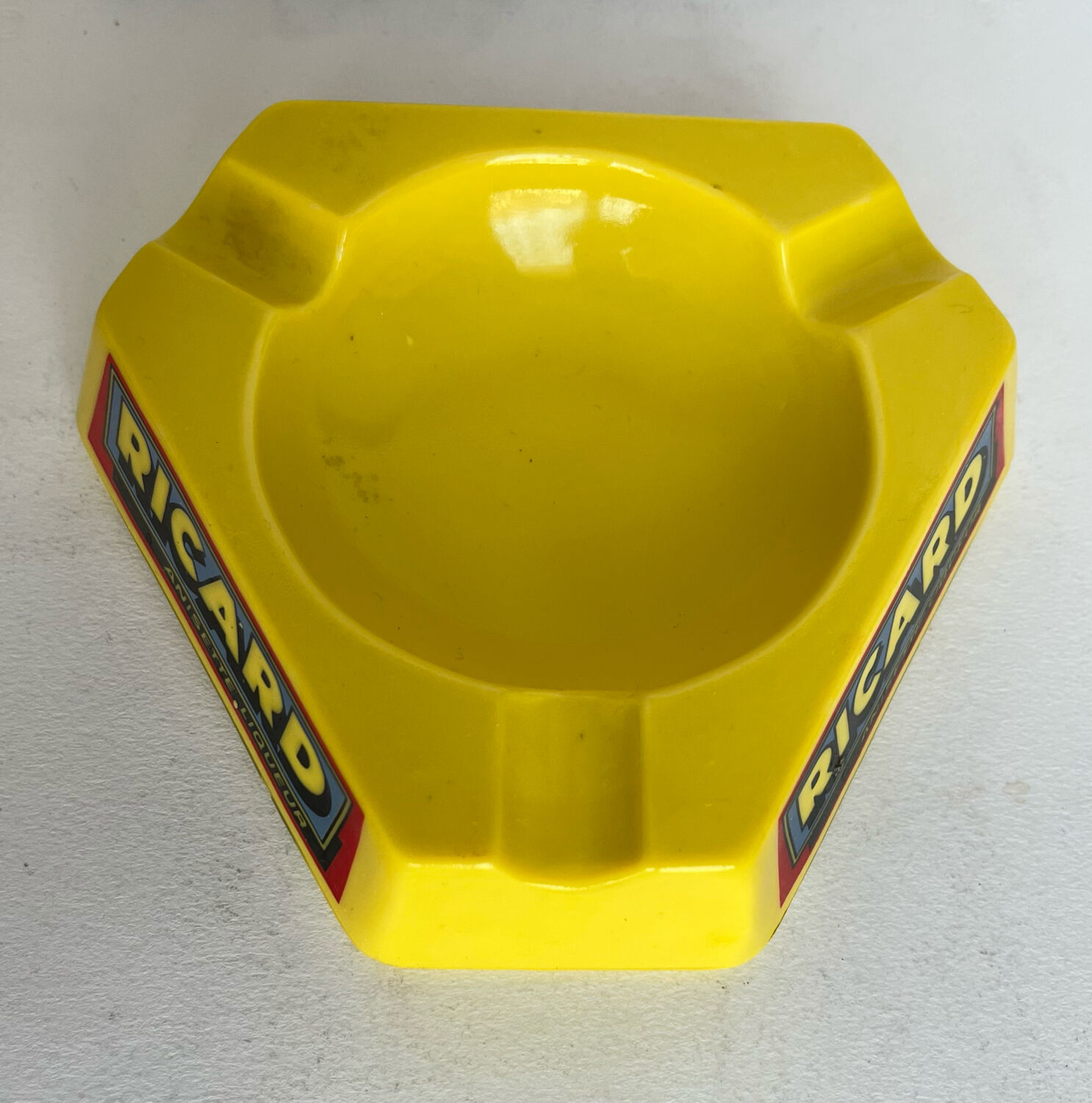 Vintage ceramic advertising ashtray