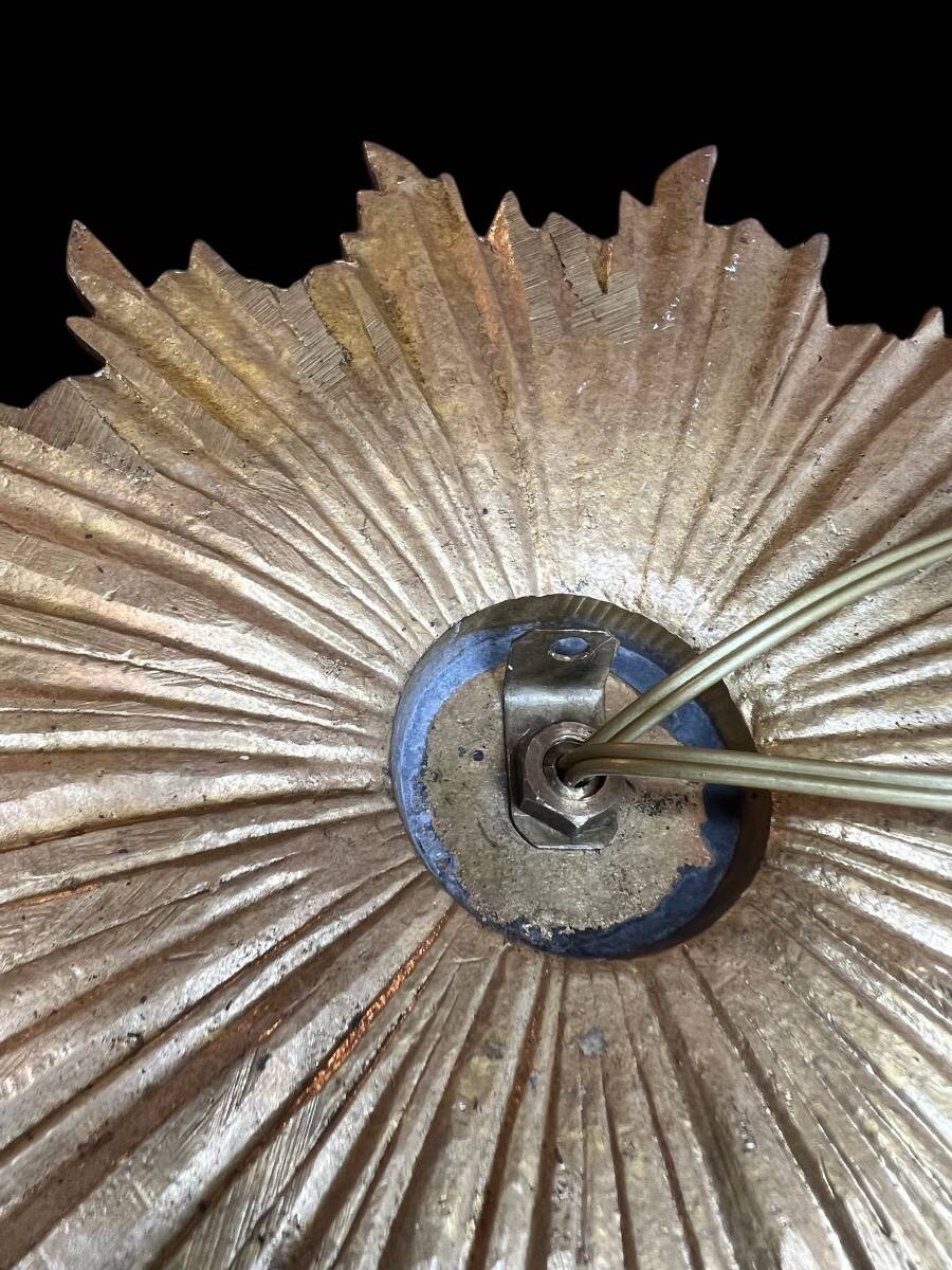 Pair of sun wall lights