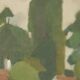 Mid Century Swedish Oil on Canvas – “Village” by Richard Björklund