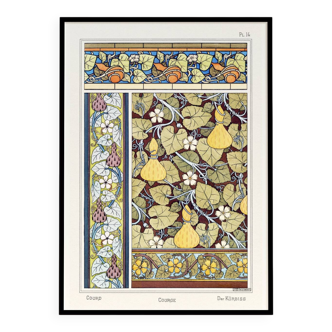Affiche “Courge”, d’après une lithographie art nouveau de 1897