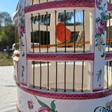 19th century bird cage in Lunéville earthenware