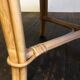 Vtg Mid Century Round Circular Wicker Bamboo Bamboo Table Dining rattan Tiki