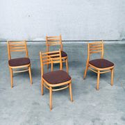 Mid-Century Modern Dining Chairs from Ton, Czechoslovakia, 1968, Set of 4