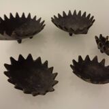 Hedgehog Ashtrays, 1950s, Set of 6