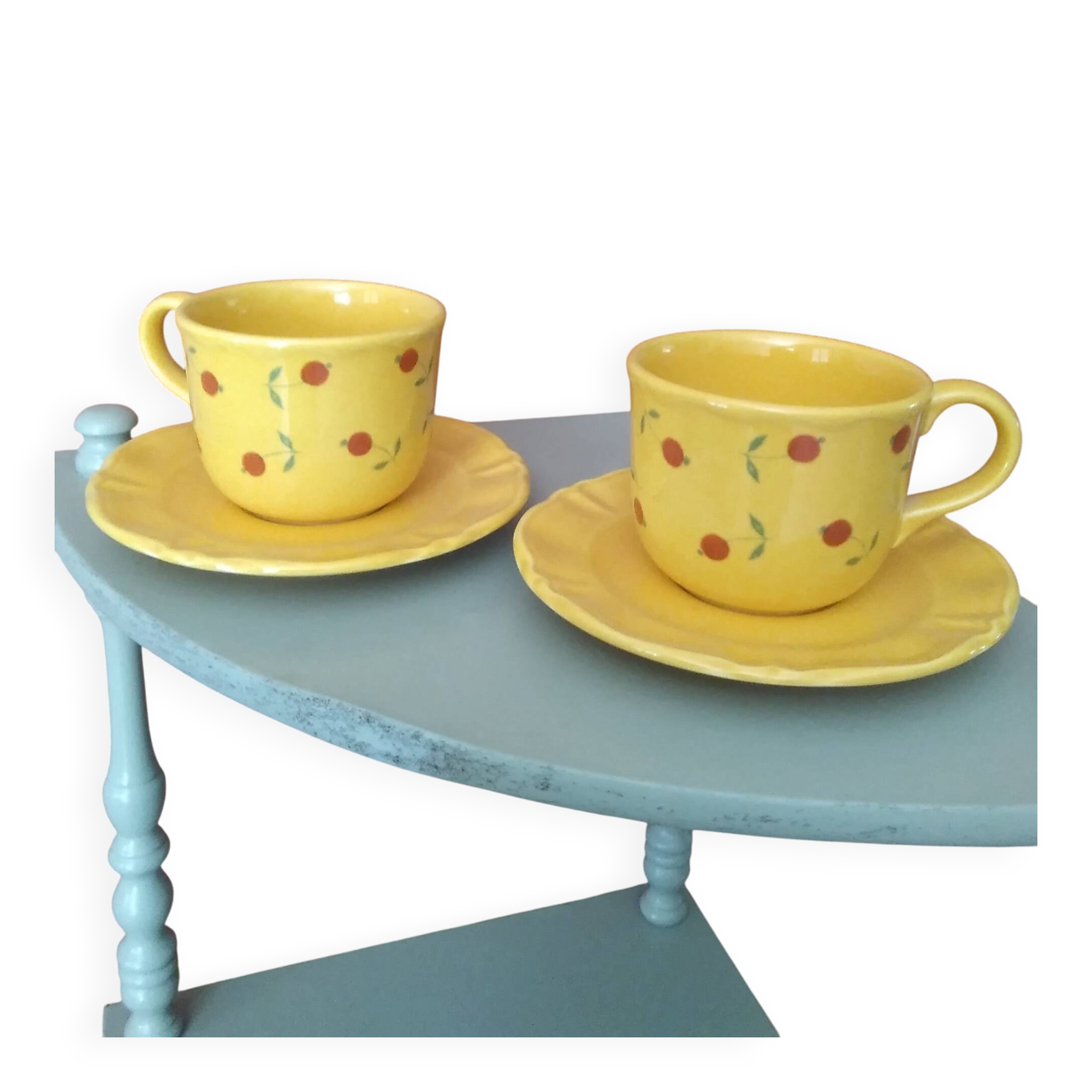 Cherry decorative cup duo
