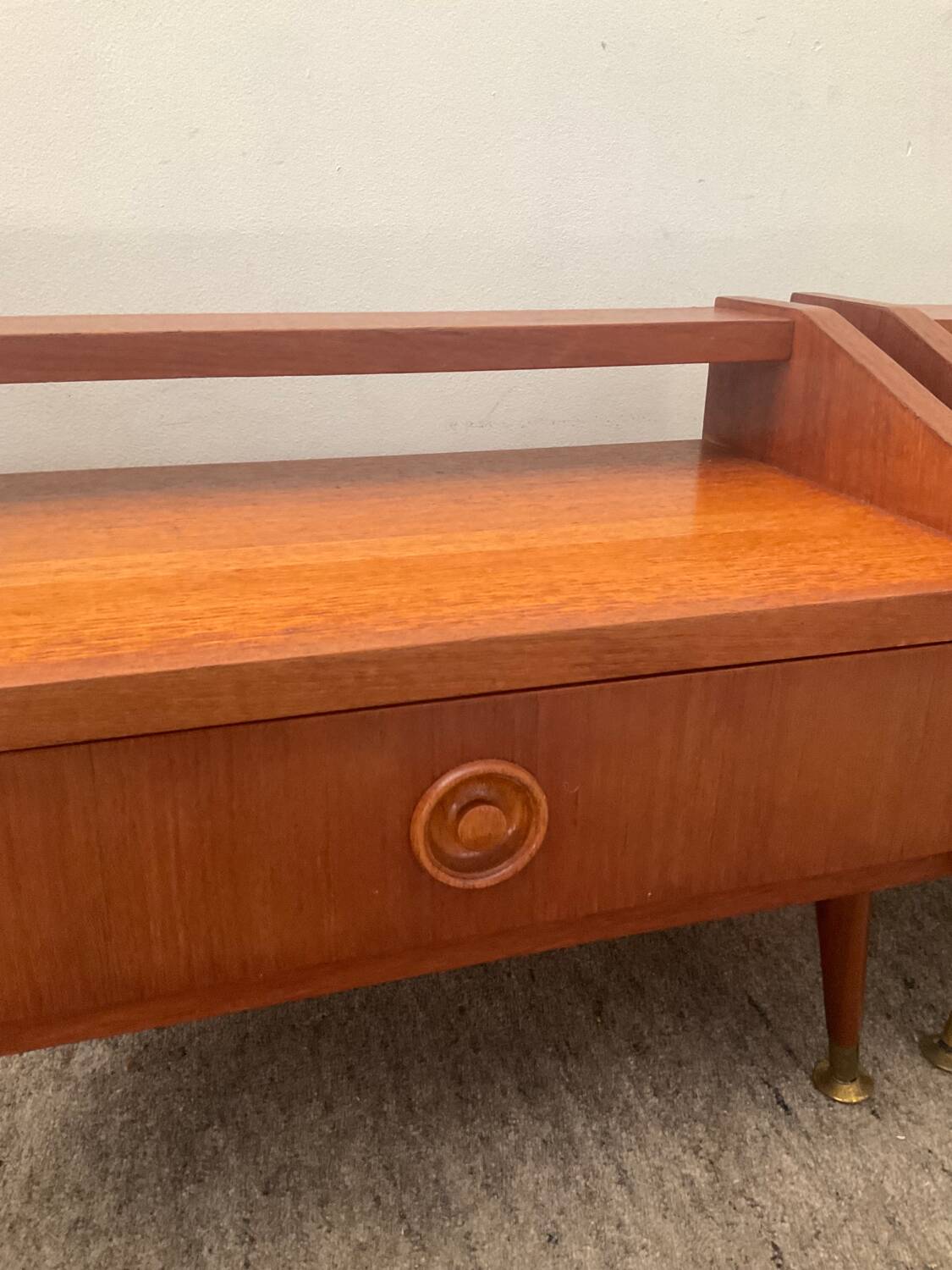 Pair of Scandinavian teak bedside tables from the 60s-70s