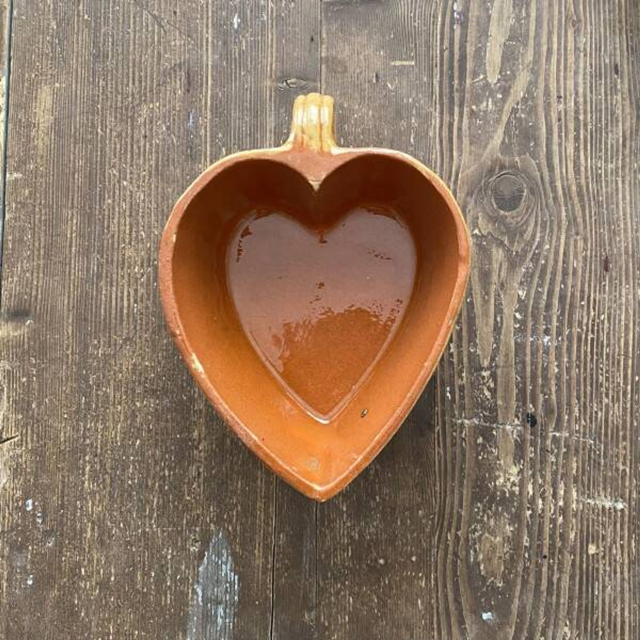 Terracotta mould, heart