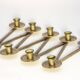 Articulated candlestick Margareta in brass by Lars Holmström – Arvika, Sweden