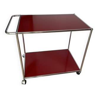 USM Haller Serving Trolley in Ruby Red