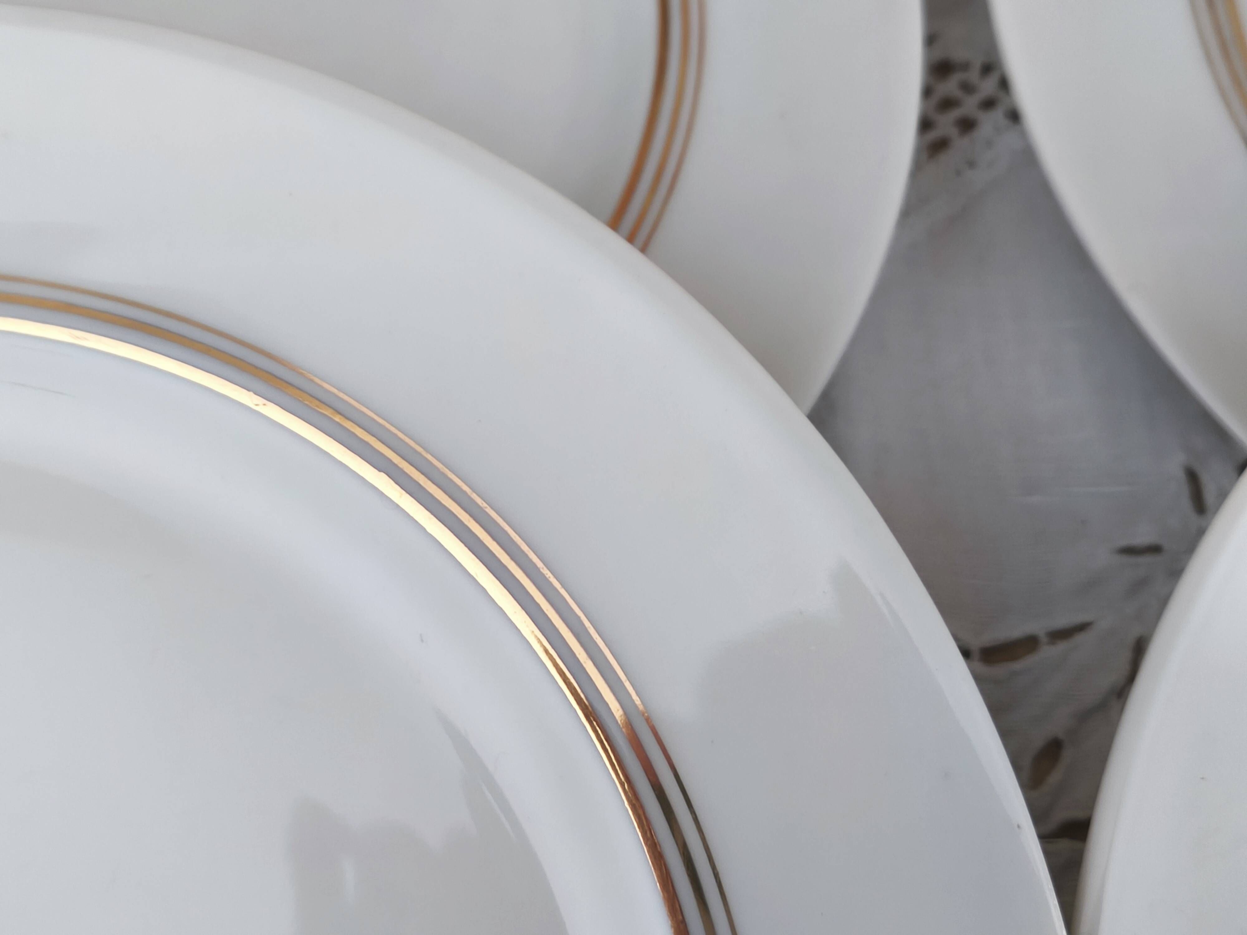 Set of 7 Limoges porcelain dinner plates from Maison Charles Ahrenfeldt