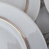 Set of 7 Limoges porcelain dinner plates from Maison Charles Ahrenfeldt